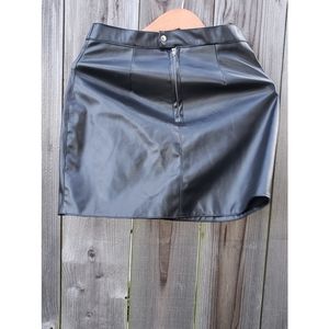 allure langerie leather skirt